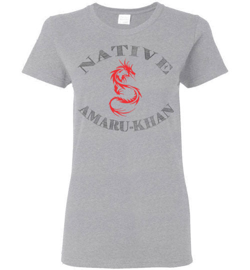 Women's Native Amaru-Khan Tee  - Red & Black