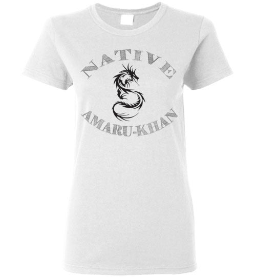 Women's Native Amaru-Khan Black Tee - 1