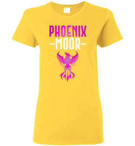 Women's Fire Bird Phoenix Moor Tee - Royal Violate & White