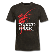 Load image into Gallery viewer, Dragon Moor Tee.. Red Dragon - Heather Black - mineral black