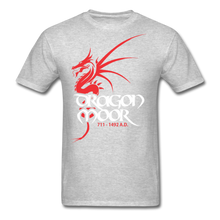 Load image into Gallery viewer, Dragon Moor Tee.. Red Dragon - Heather Black - heather gray
