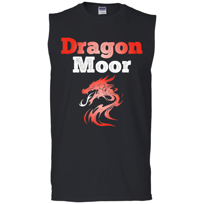 Dragon Moor Muscle Tank -  Crimson & White