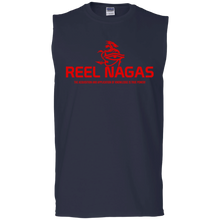 Load image into Gallery viewer, Reel Nagas Muscle Tank - Mars Red
