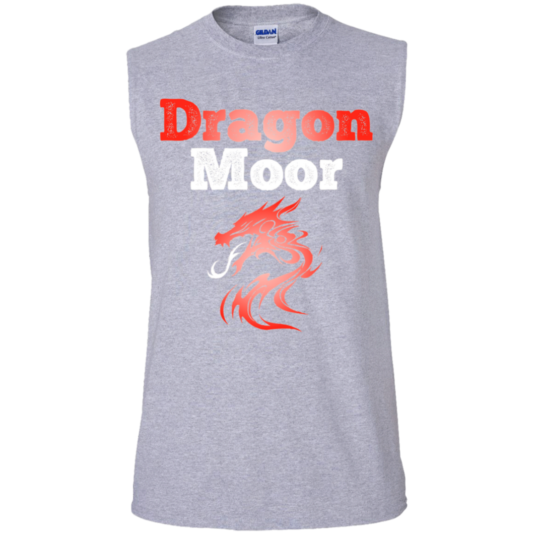 Dragon Moor Muscle Tank -  Crimson & White