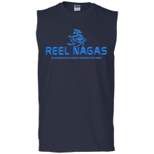 Load image into Gallery viewer, Reel Nagas Muscle Tank - Water Nation Blue