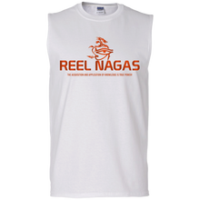Load image into Gallery viewer, Reel Nagas Muscle Tank - Sunset Orange