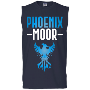 Phoenix Moor Muscle Tank - Water Nation Blue & White