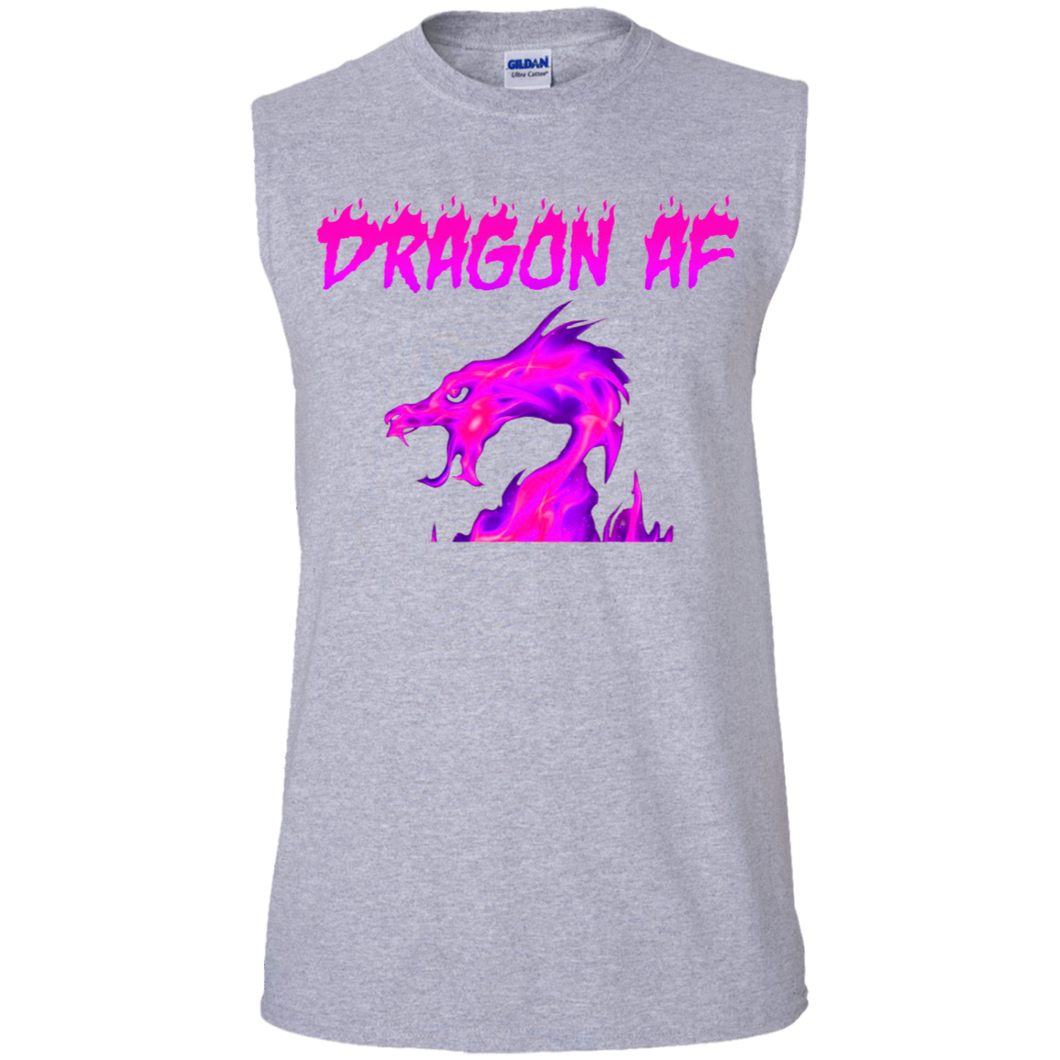 Dragon As F**k Muscle Tank - Phoenician Purple