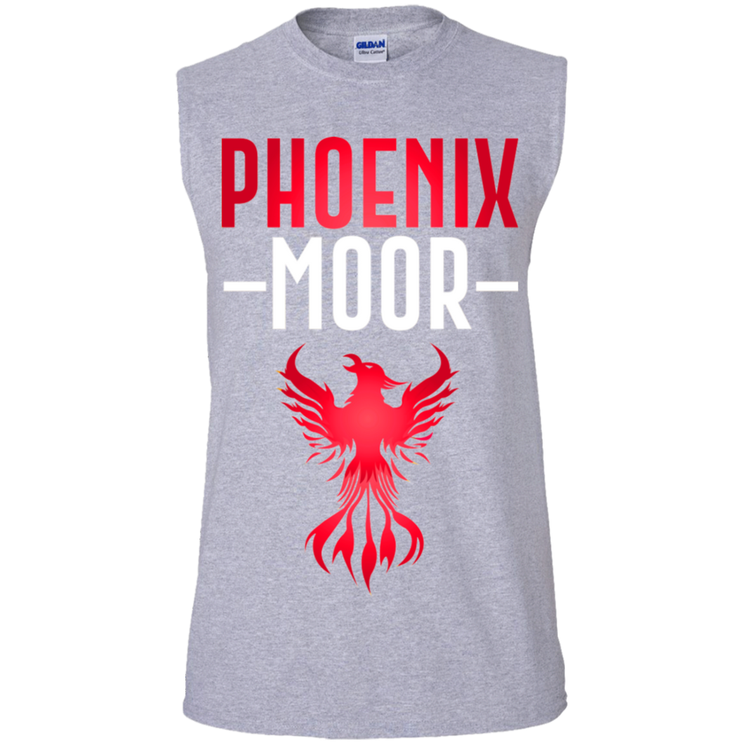 Phoenix Moor Muscle Tank - Mars Red & White