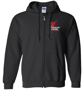 Dragon Moor Zip Hoodie Red Dragon