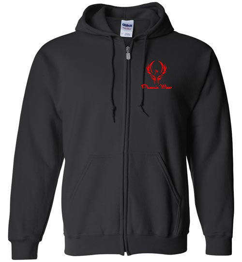 Phoenix Moor Zip Hoodie Red Phoenix